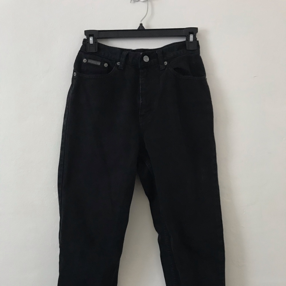 Vtg Mid High Calvin Klein Tapered Mom Denim Jeans 24